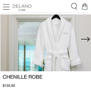 Delano Las Vegas White Robe